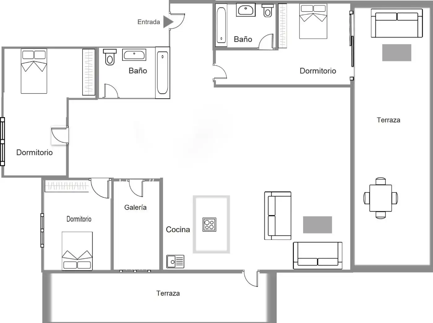 Piso en venta en Benidorm con Aire acondicionado, Calefacción y Jardín privado