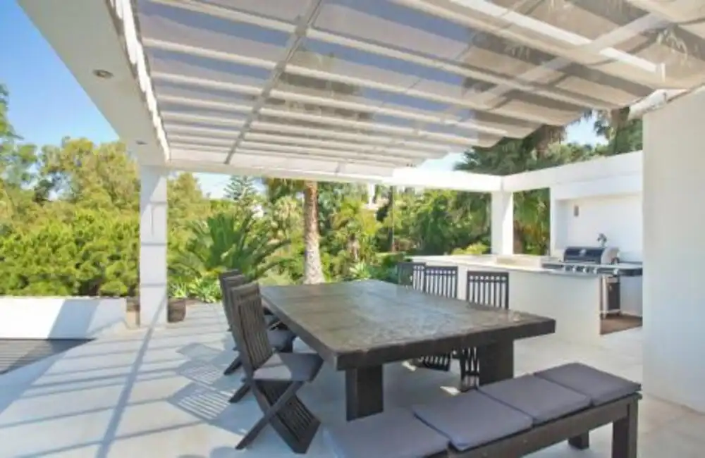 Terrassa de Casa o xalet de lloguer en Marbella amb Aire condicionat, Jardí privat i Terrassa