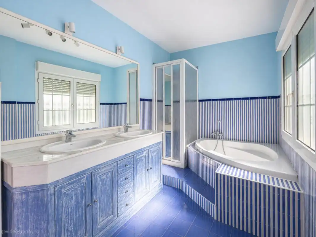 Baño de Casa o chalet en venta en Móstoles con Aire acondicionado, Calefacción y Jardín privado