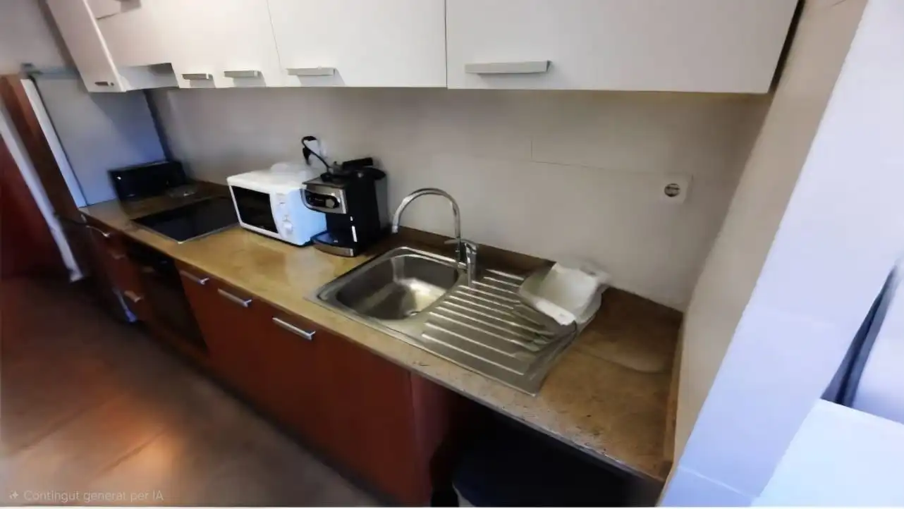 Cocina de Apartamento de alquiler en Sant Jaume d'Enveja con Aire acondicionado, Amueblado y Piscina comunitaria
