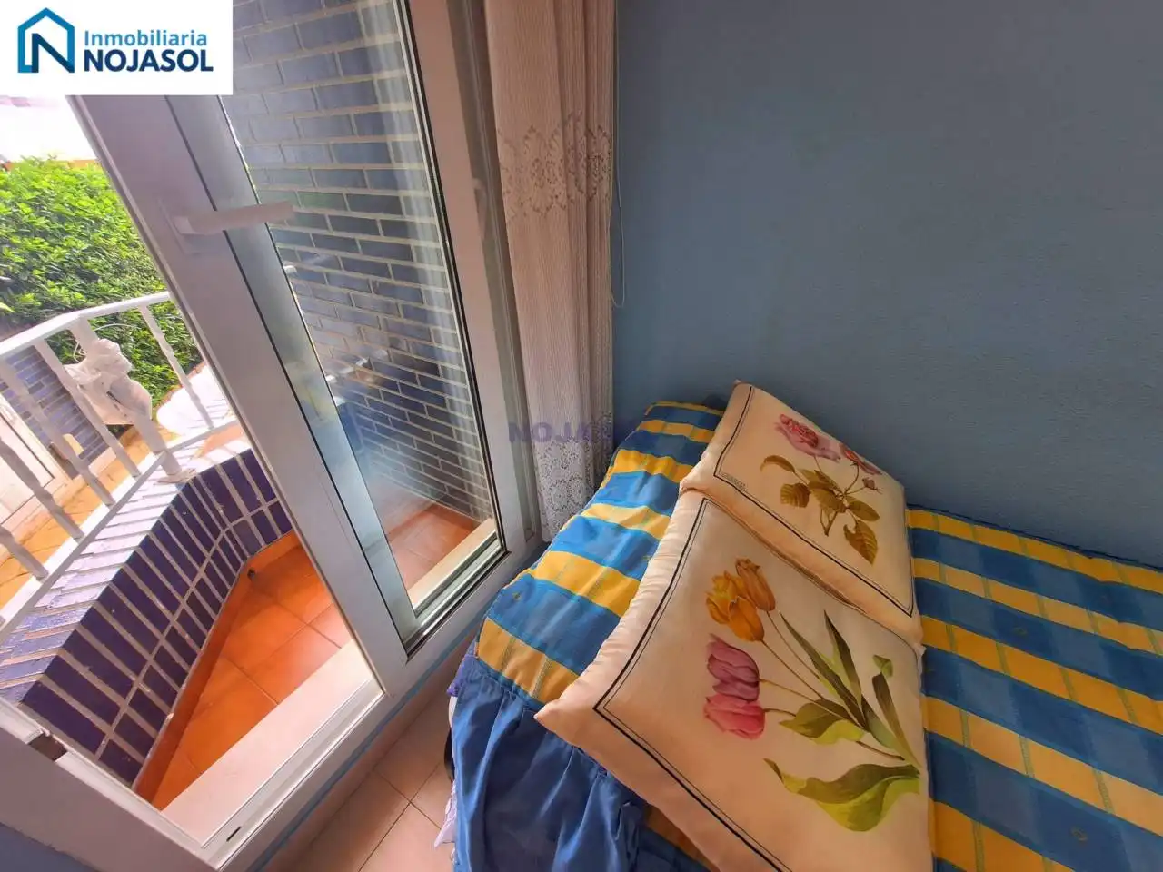 Terraza de Apartamento de alquiler en Noja con Calefacción, Jardín privado y Terraza