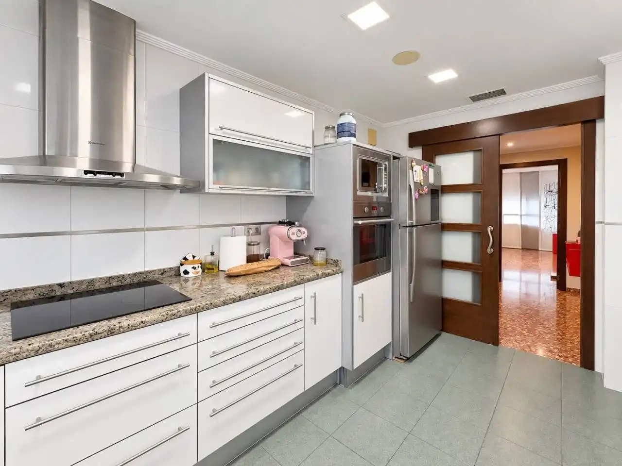 Kitchen of Flat for sale in Vila-real  with Air Conditioner, Furnished and Balcony