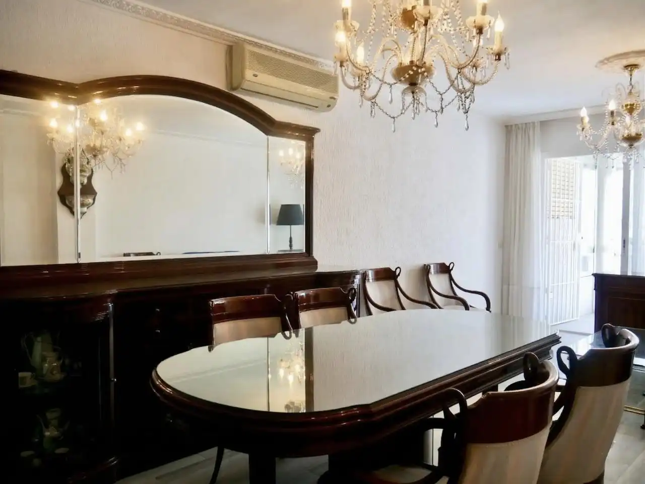 Comedor de Piso de alquiler en Sevilla con Aire acondicionado, Calefacción y Terraza