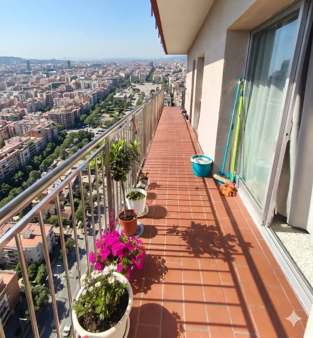 Terraza de Piso en venta en Barcelona con Parquet y Balcón