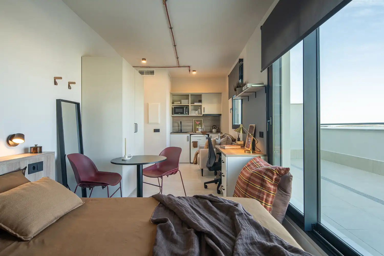 Habitación de Estudio de alquiler en Armilla con Aire acondicionado, Amueblado y Microondas