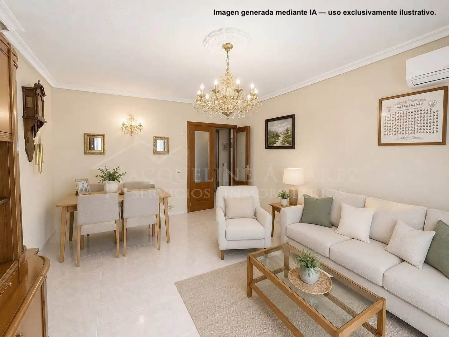 Sala d'estar de Pis en venda en Parla amb Aire condicionat, Calefacció i Terrassa
