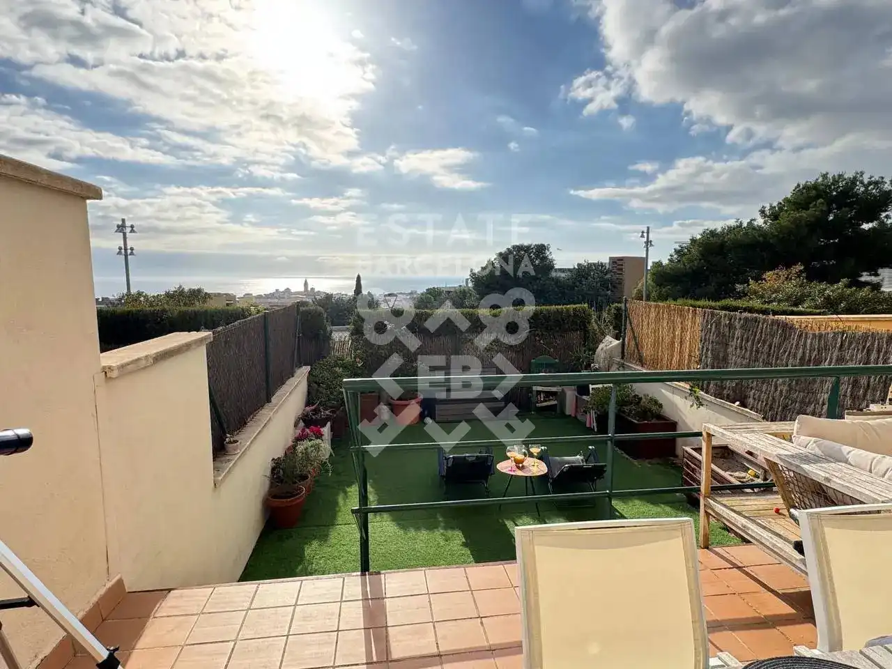 Garten von Maisonette zum Verkauf in Sitges mit Klimaanlage, Heizung und Privatgarten