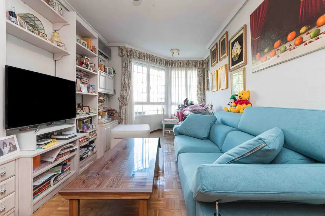 Living room of Flat for sale in Madrid  with Air Conditioner, Heating and Storage room