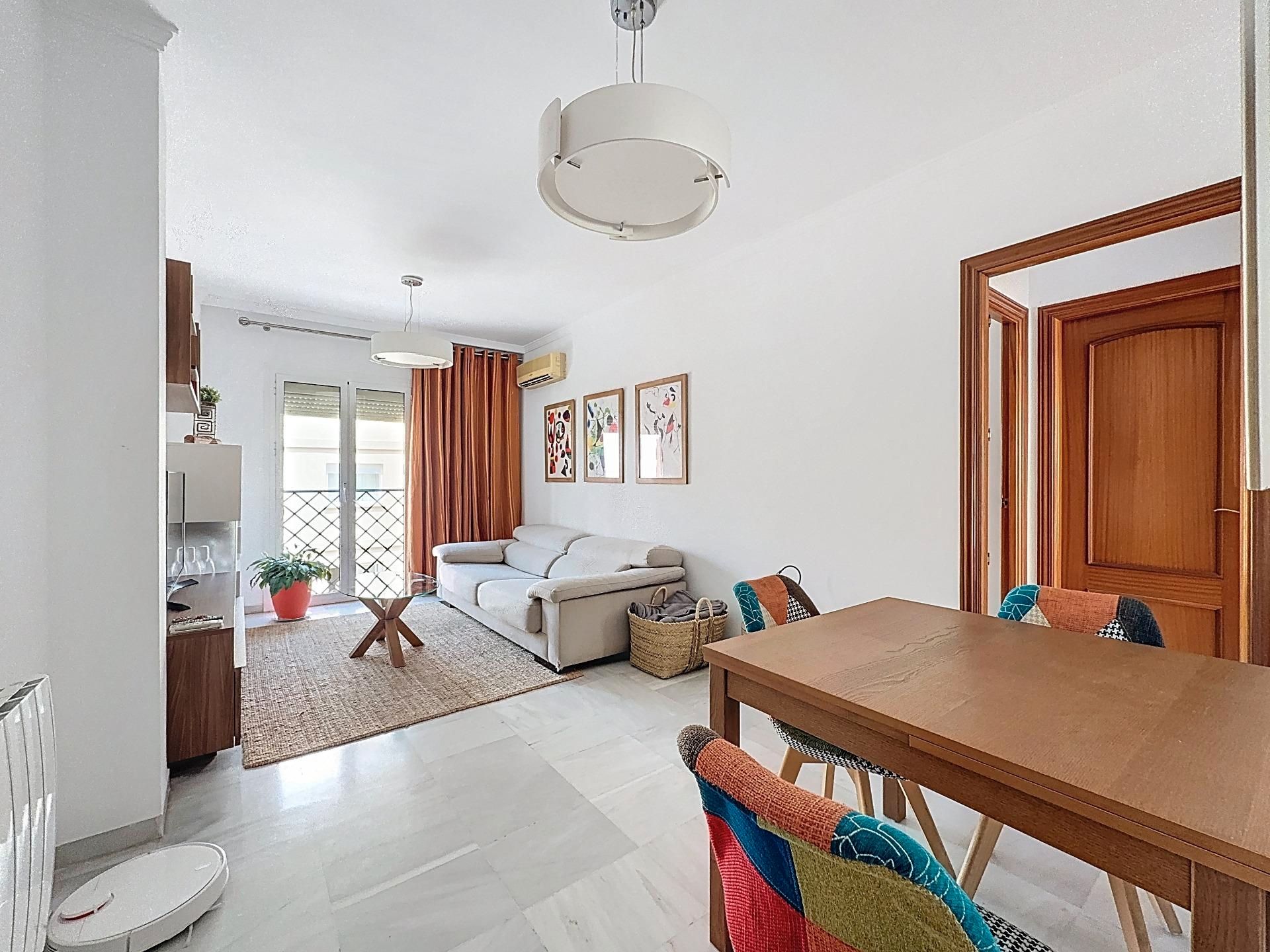 Living room of Flat to rent in Málaga Capital  with Air Conditioner, Furnished and Oven