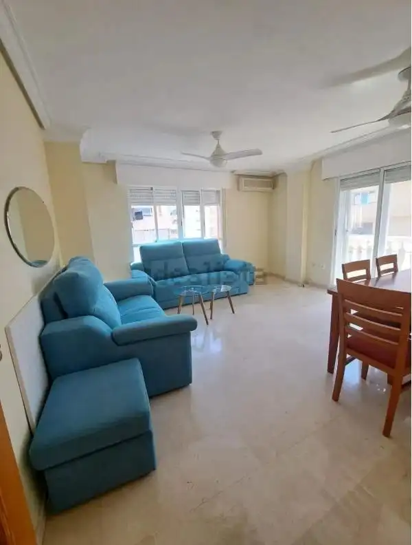 Wohnzimmer von Wohnung zur Miete in Alicante / Alacant mit Klimaanlage, Heizung und Terrasse