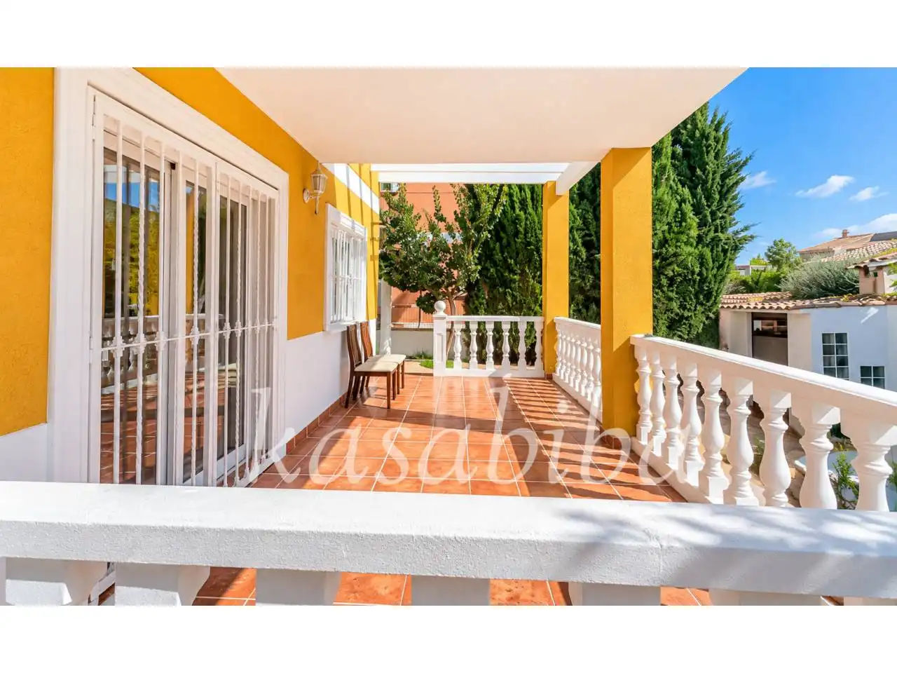 Terraza de Casa o chalet en venta en Chiva con Jardín privado, Terraza y Piscina