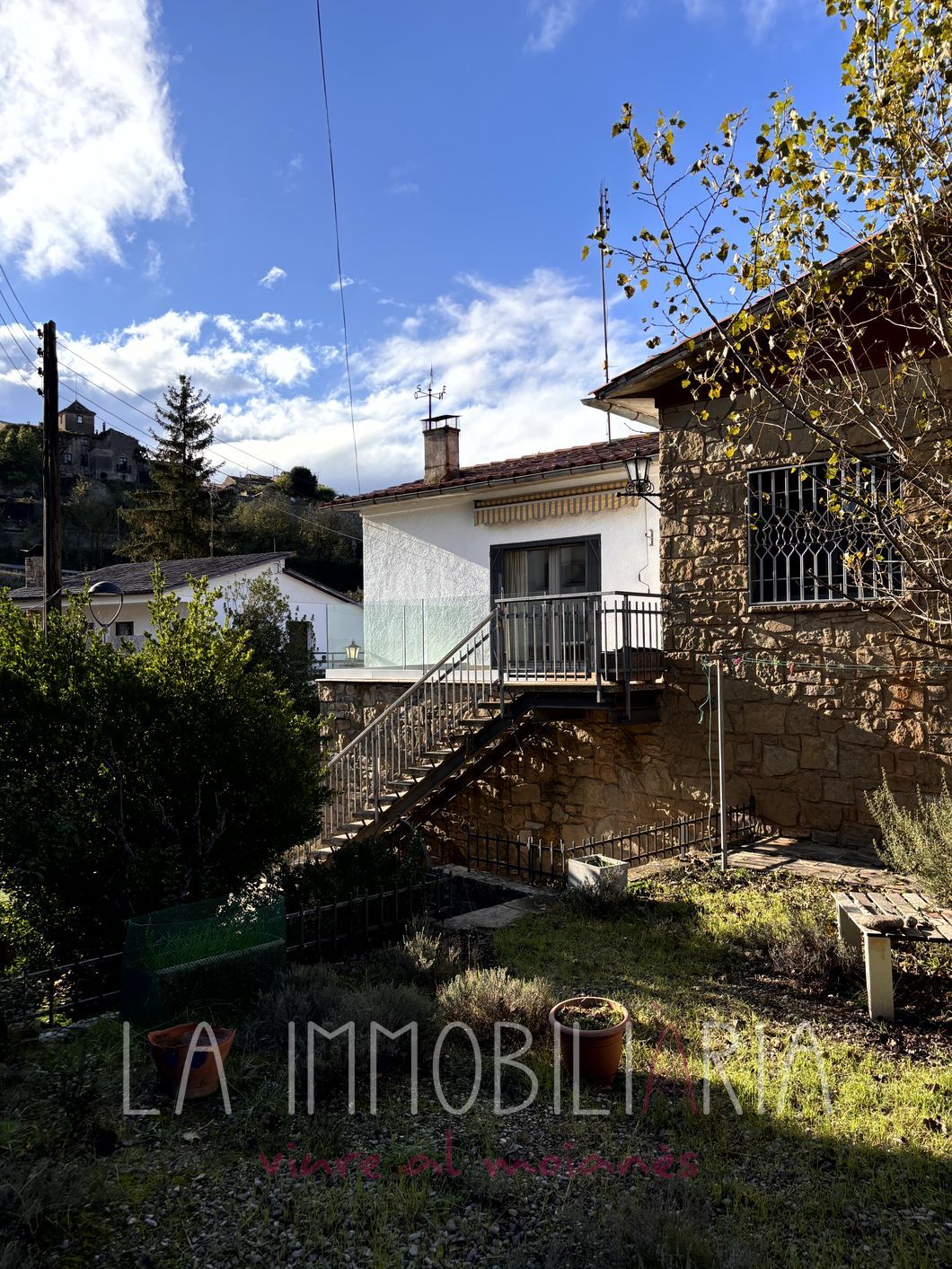Vista exterior de Casa o xalet en venda en Castellterçol amb Calefacció, Jardí privat i Terrassa