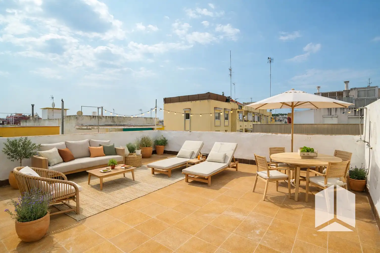 Terrace of Detached homes for sale in Castelldefels  with Terrace
