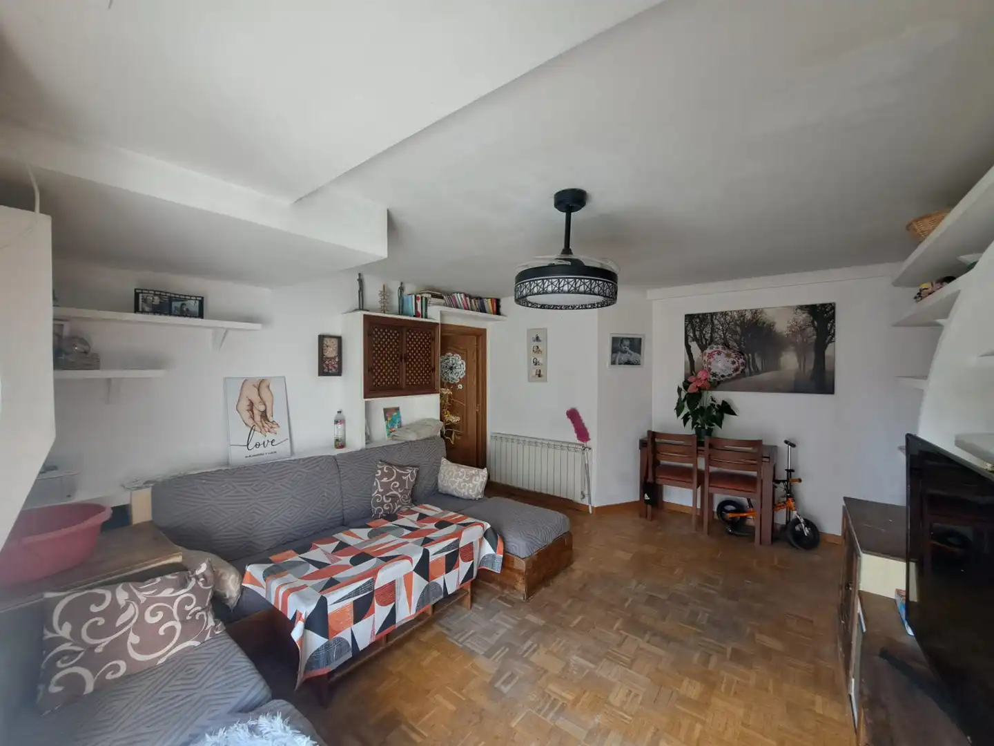 Wohnzimmer von Wohnung zum Verkauf in Móstoles mit Klimaanlage, Heizung und Parkett