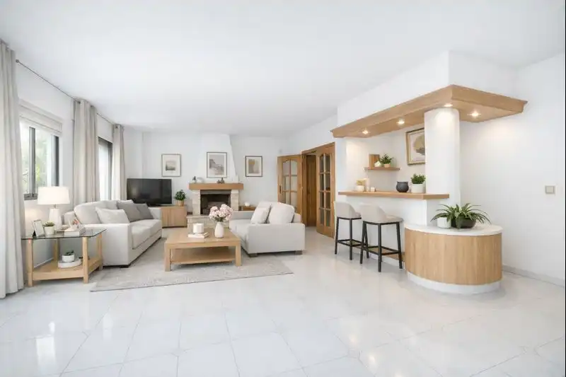 Sala de estar de Casa adosada en venta en Las Rozas de Madrid
