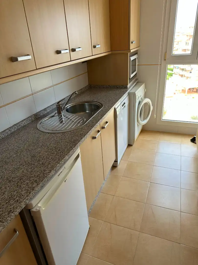 Cuina de Àtic en venda en La Manga del Mar Menor amb Aire condicionat, Moblat i Balcó