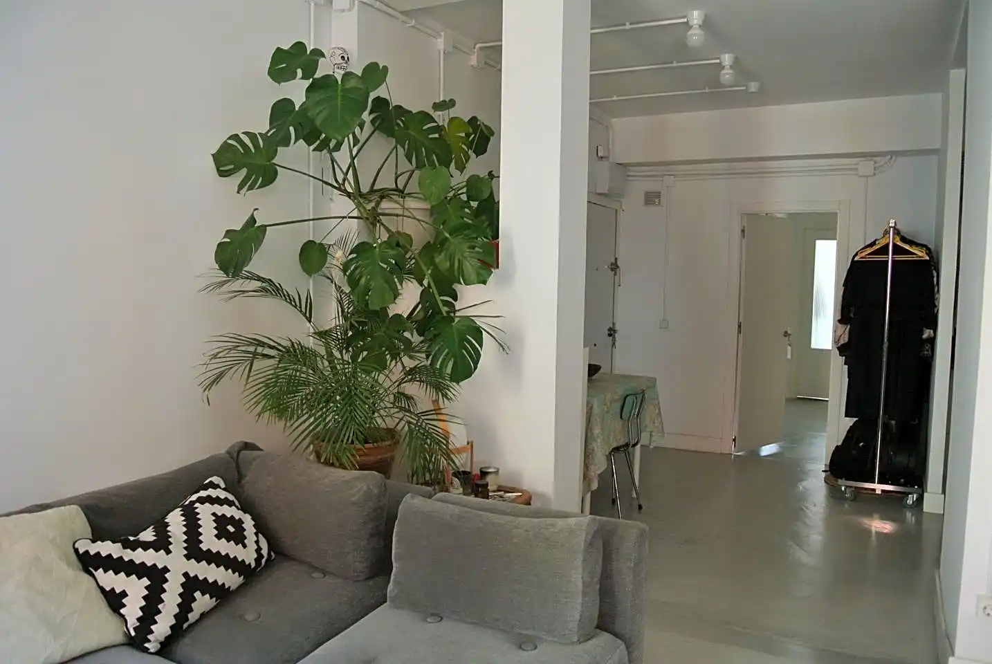Sala de estar de Piso de alquiler en Madrid con Aire acondicionado, Calefacción y Balcón