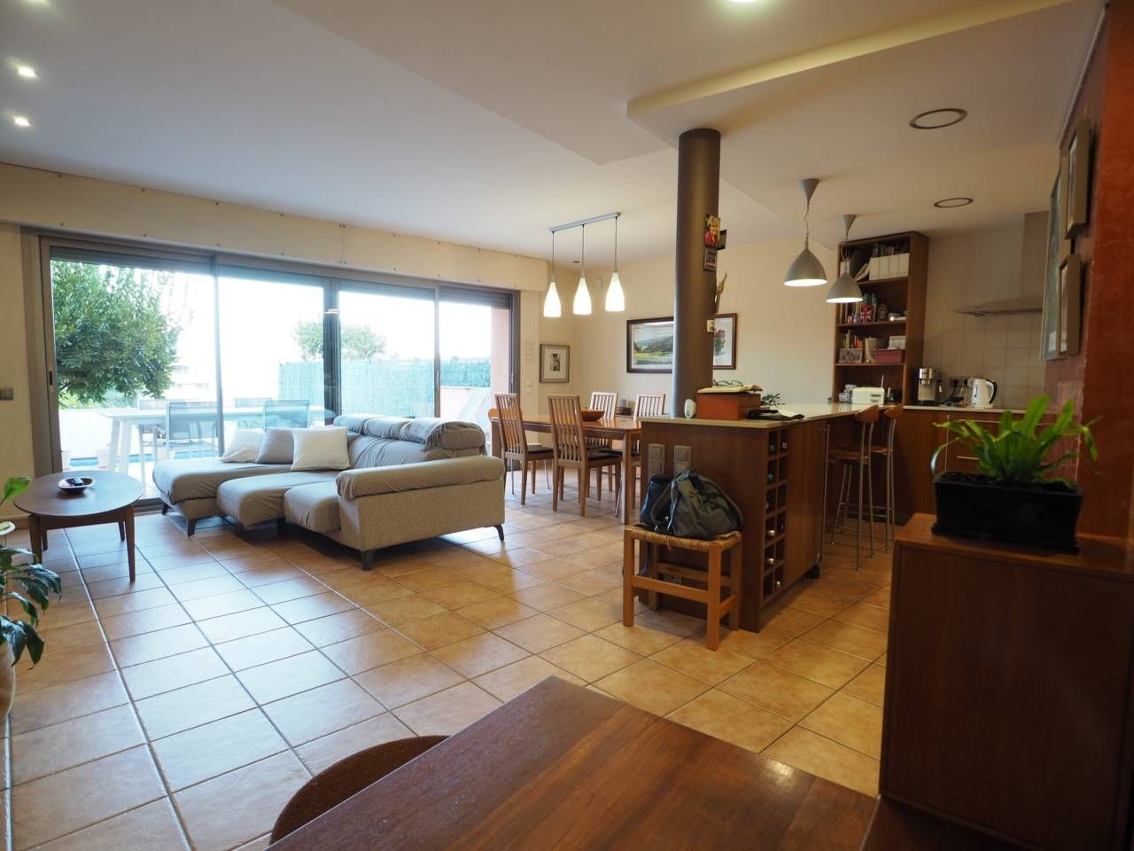 Living room of Single-family semi-detached for sale in Granollers  with Heating, Private garden and Terrace