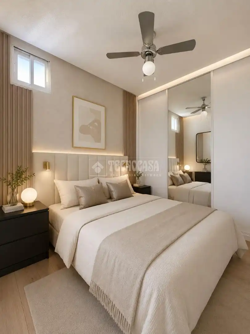 Bedroom of Flat for sale in Madrid  with Air Conditioner