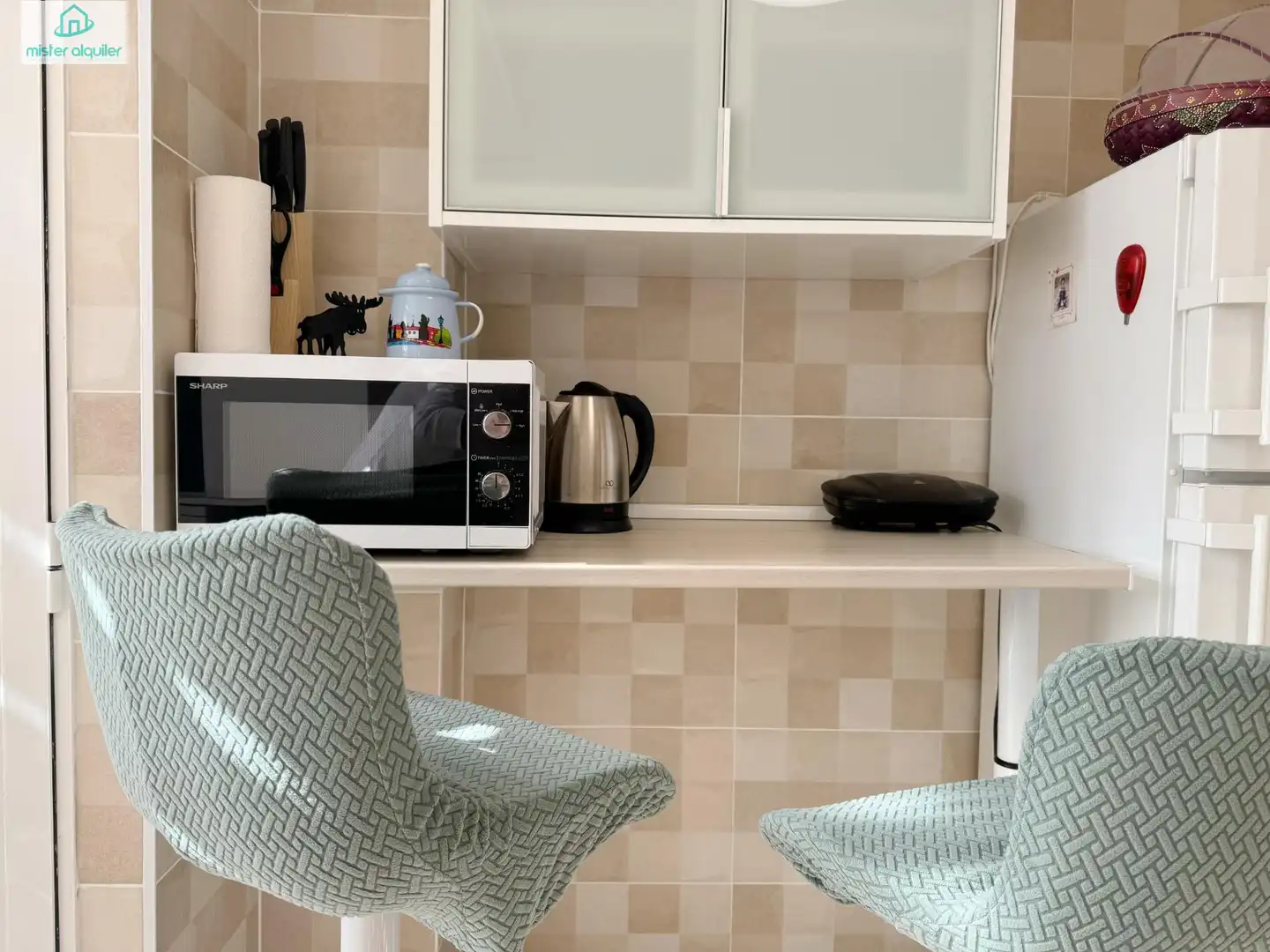 Kitchen of Apartments for rent in El Campello  with Air Conditioner, Terrace and Furnished