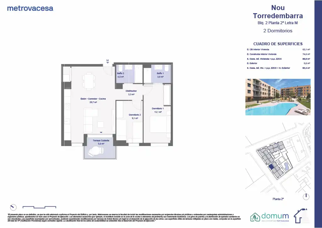 Wohnung mit Pool zum Verkauf in Hort de l’Oca y Begònia, imagen 2