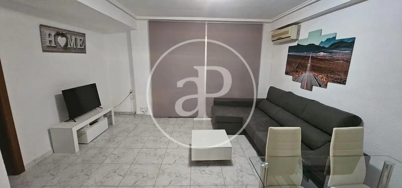 Sala d'estar de Pis de lloguer en Valencia amb Aire condicionat, Calefacció i Moblat
