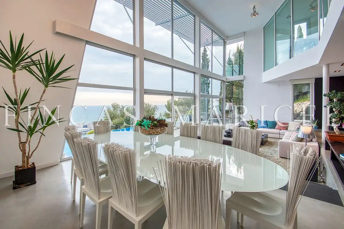 Menjador de Casa o xalet en venda en Sitges amb Aire condicionat, Calefacció i Jardí privat