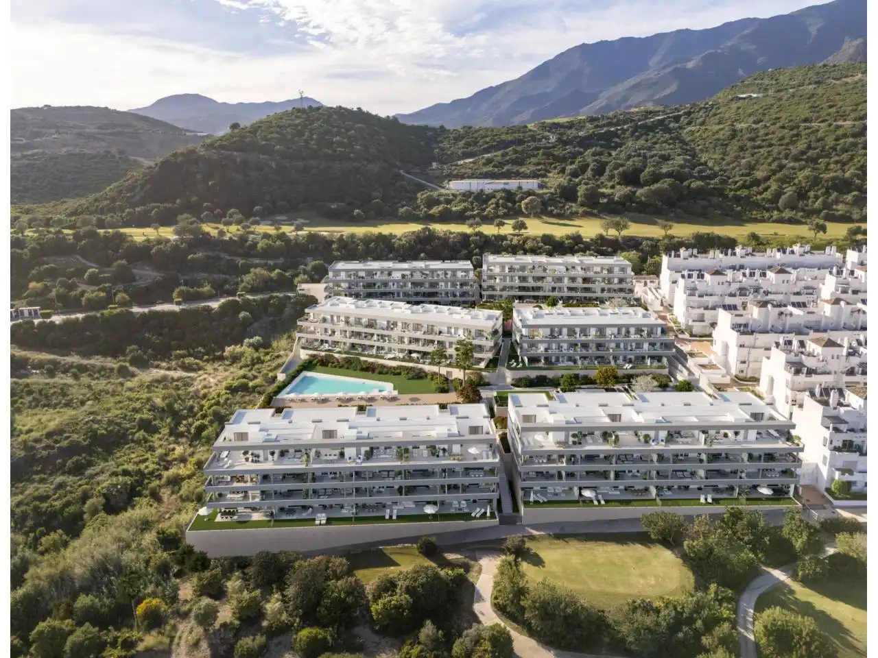 Vista exterior de Apartamento en venta en Estepona con Aire acondicionado, Calefacción y Terraza