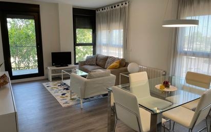 Living room of Flat to rent in  Valencia Capital  with Private garden, Balcony and Community pool