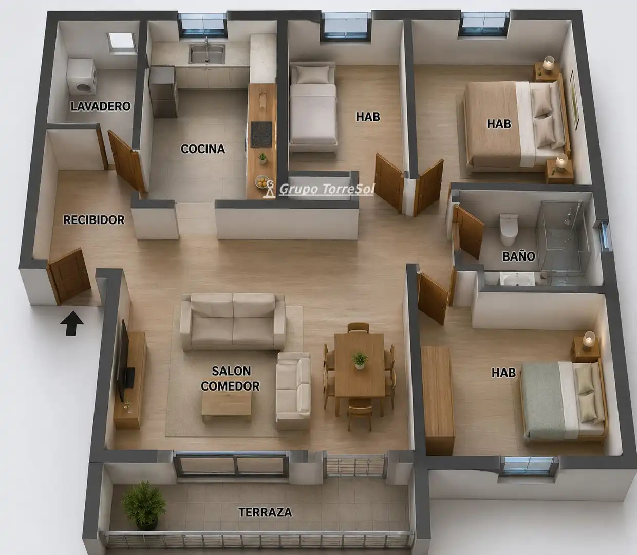 Piso en venta en Torredembarra con Aire acondicionado, Calefacción y Terraza