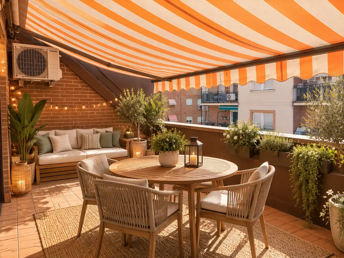 Terrasse von Dachboden zur Miete in Arganzuela