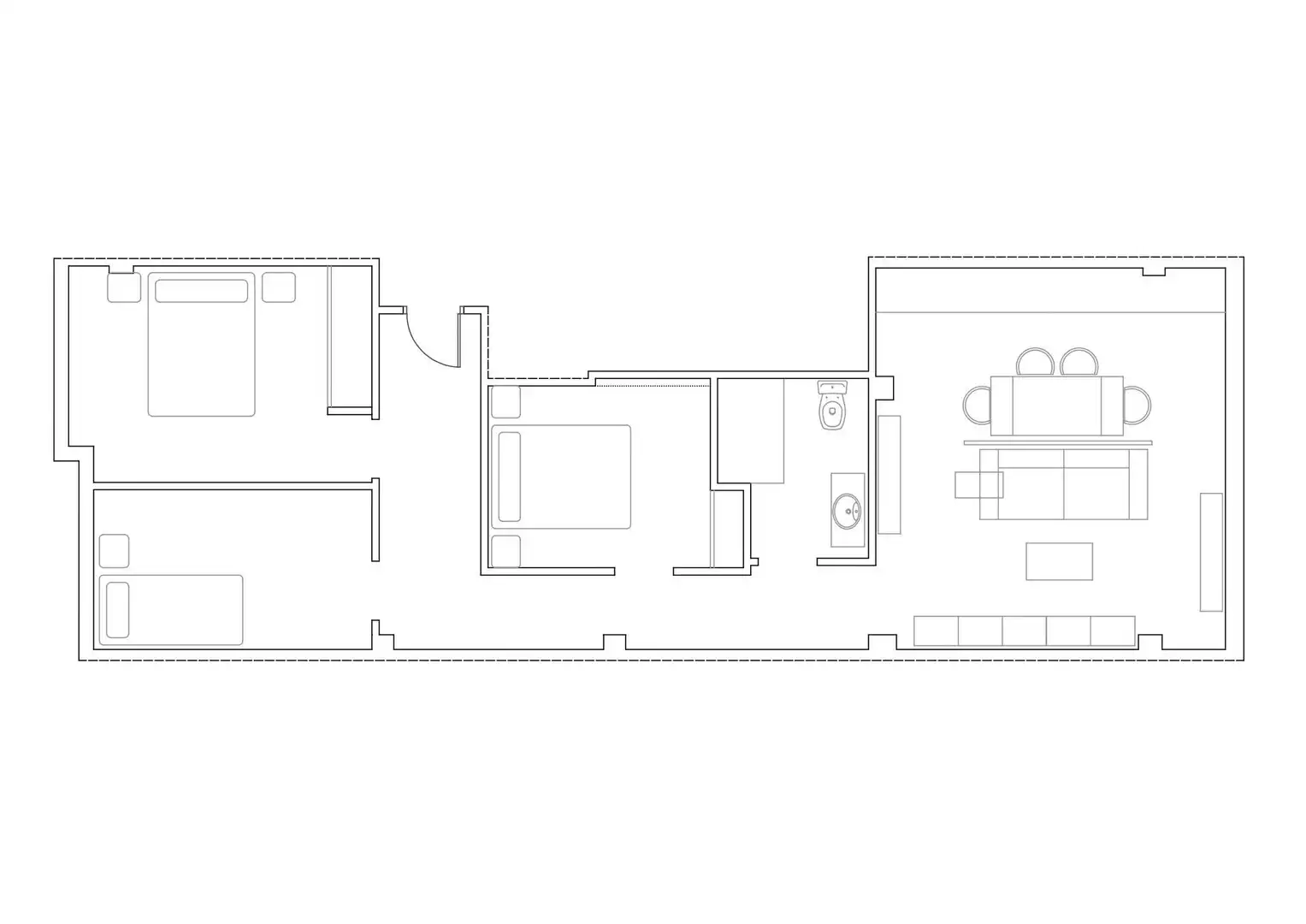 Apartament de lloguer en Valencia amb Aire condicionat, Calefacció i Moblat