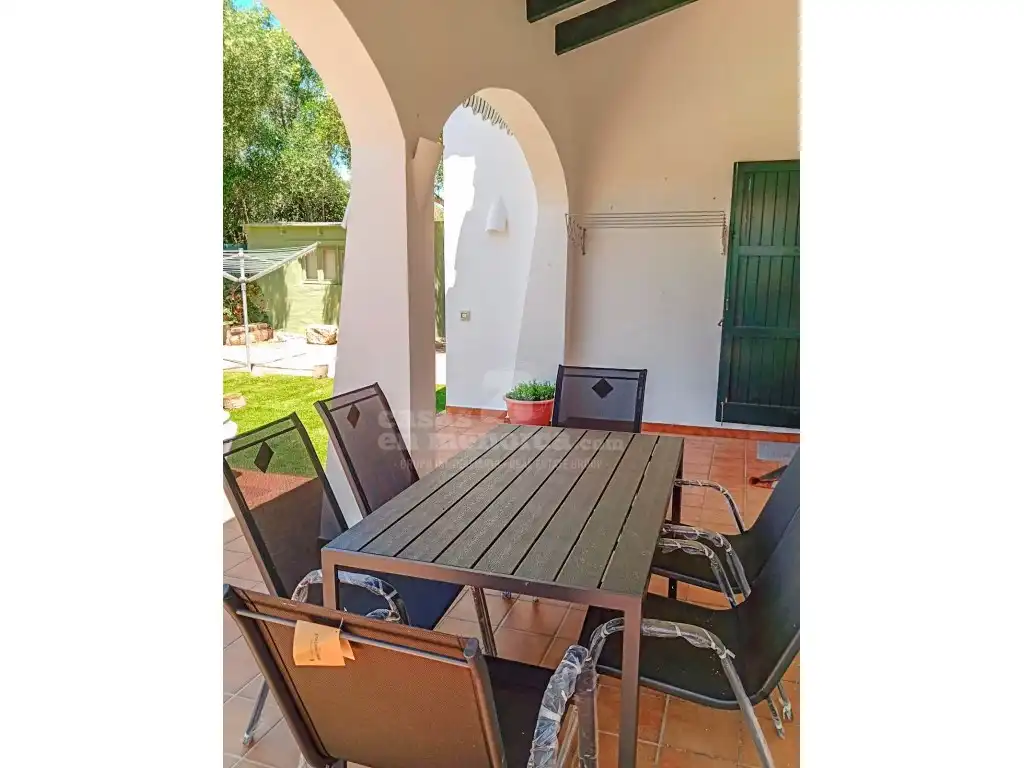 Terraza de Finca rústica en venta en Es Castell con Aire acondicionado, Terraza y Piscina