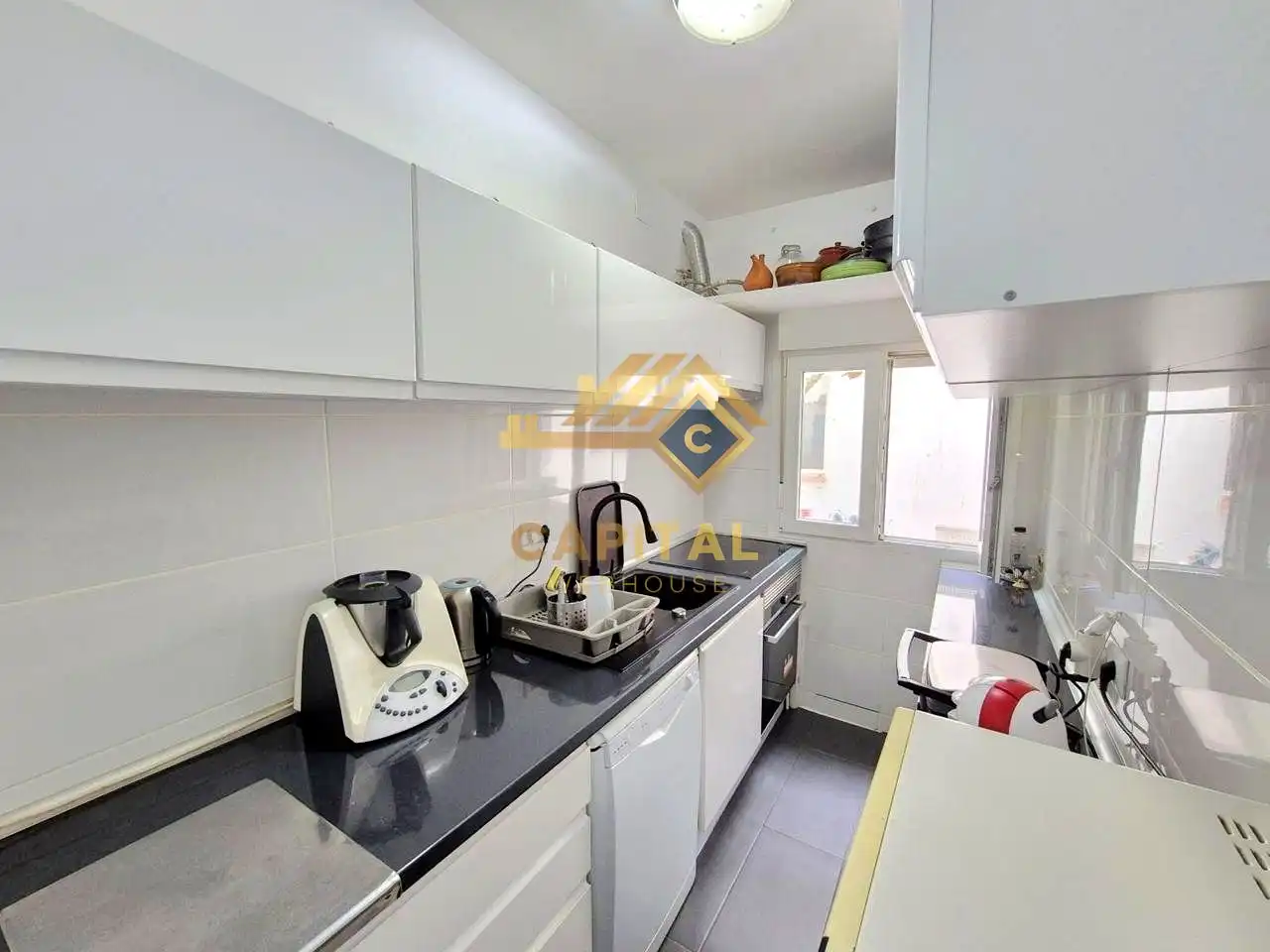 Kitchen of Flat for sale in Madrid  with Air Conditioner, Heating and Balcony
