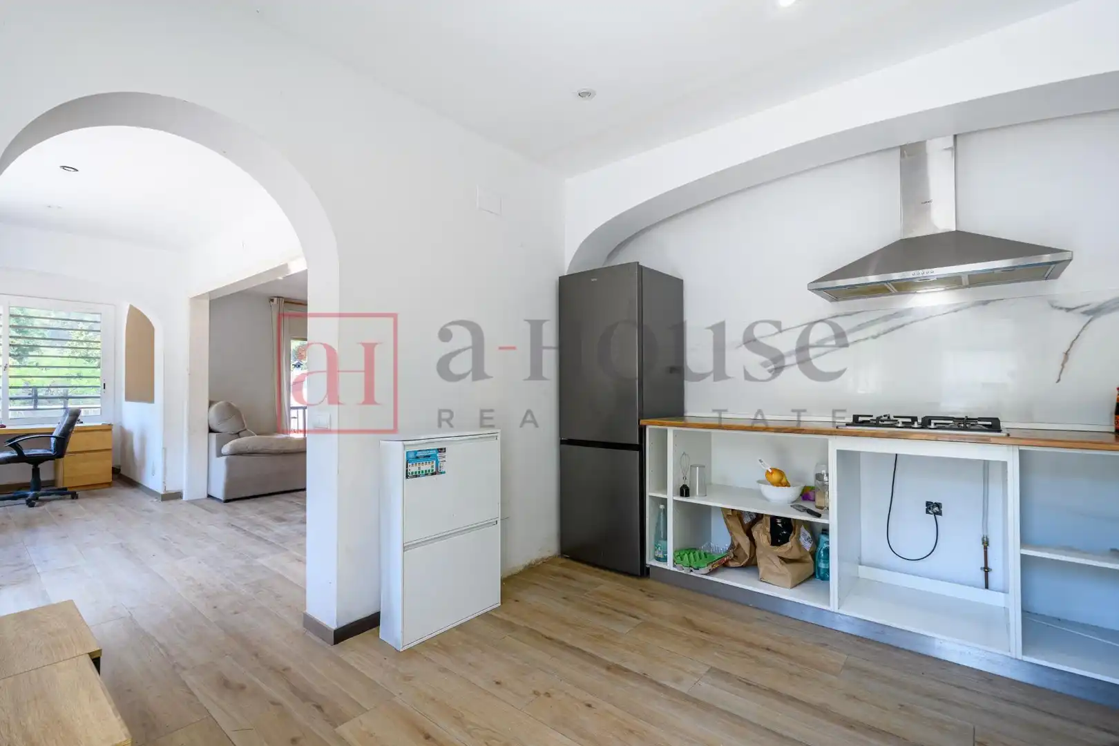 Cocina de Casa o chalet en venta en Olivella con Parquet, Terraza y Piscina