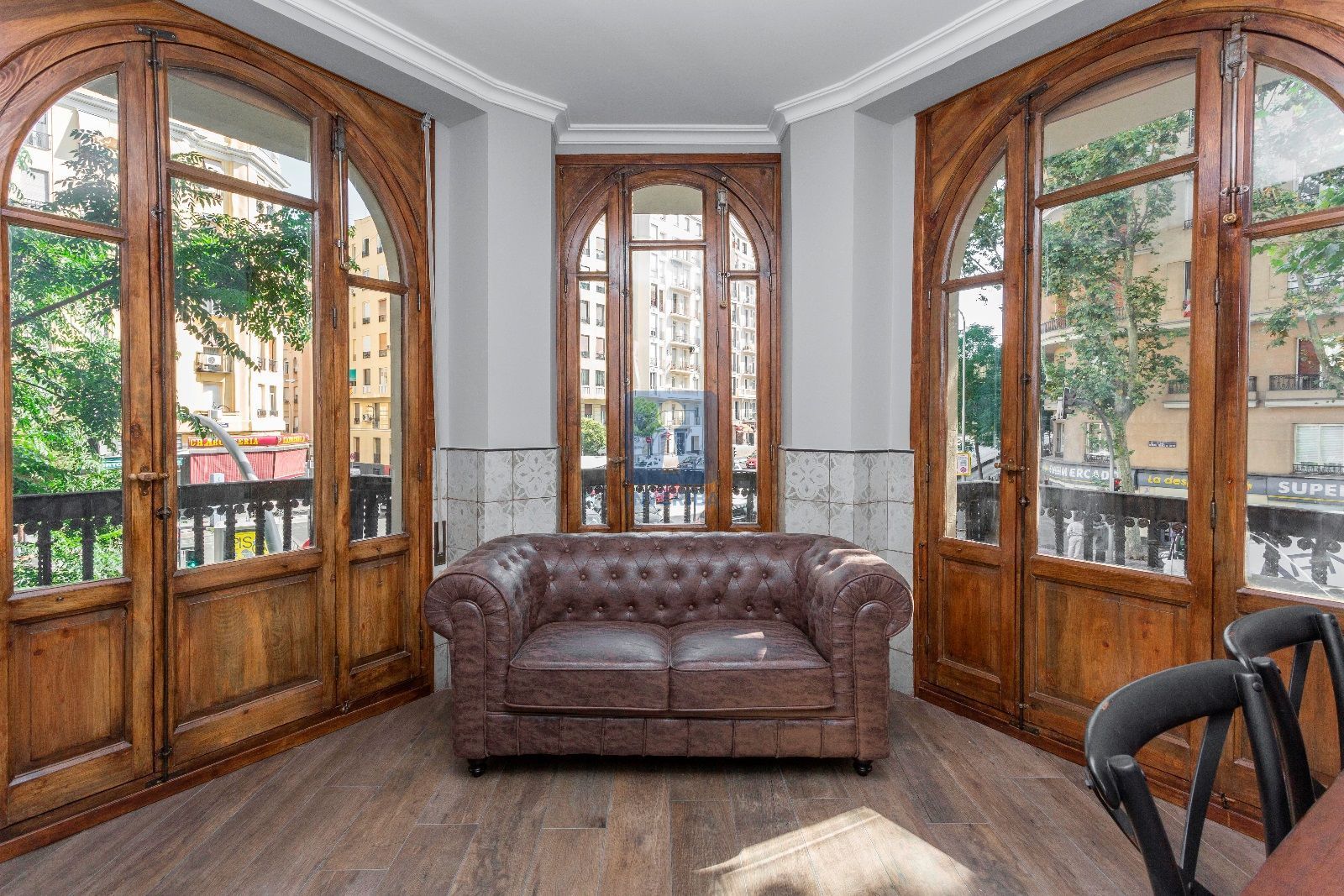 Sala d'estar de Pis en venda en  Madrid Capital amb Aire condicionat, Calefacció i Terrassa