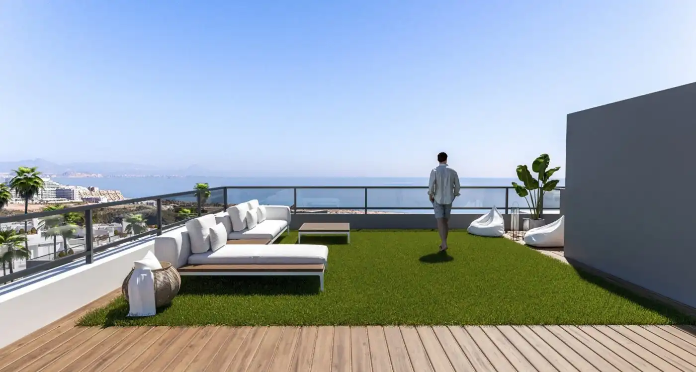 Terrassa de Apartament en venda en Santa Pola amb Aire condicionat, Jardí privat i Terrassa