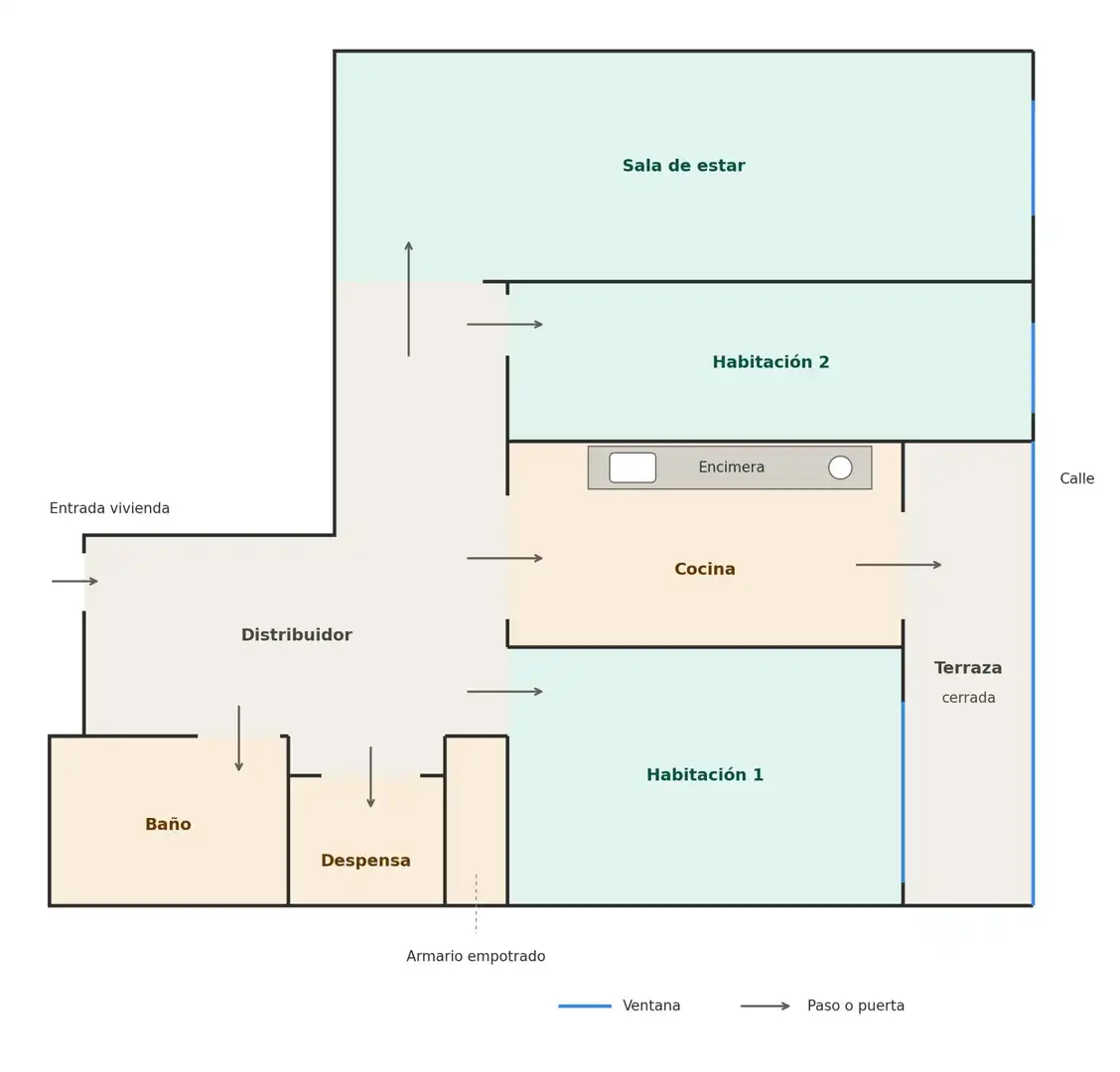 Wohnung mit Aufzug zum Verkauf in Calle Avilés, imagen 15