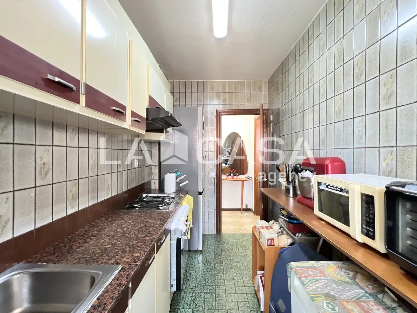 Kitchen of Flat for sale in Badalona  with Balcony