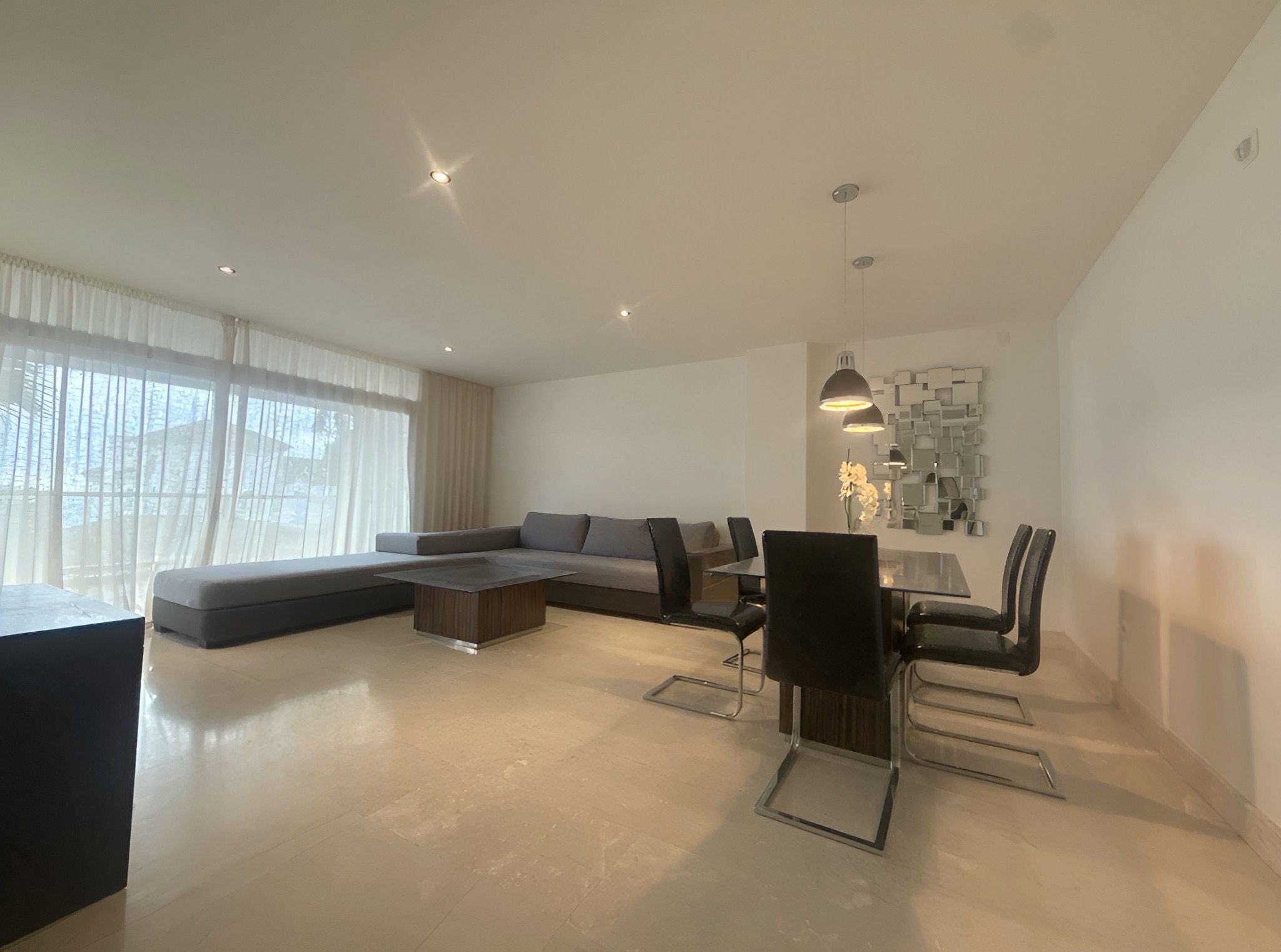 Living room of Apartment for sale in Manilva  with Air Conditioner, Alarm and Community pool