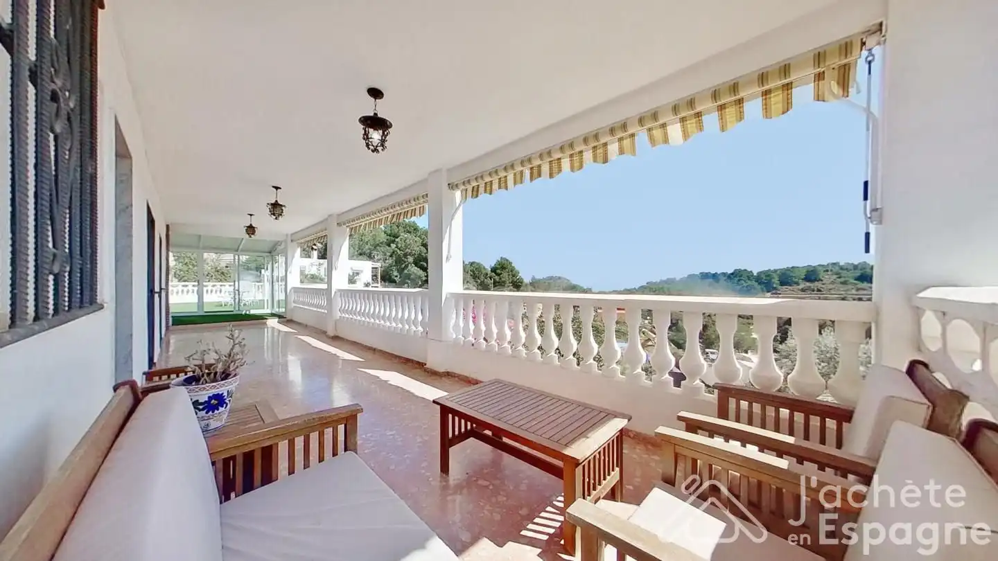 Terrace of Country homes for sale in Quart de les Valls  with Private garden, Terrace and Swimming Pool