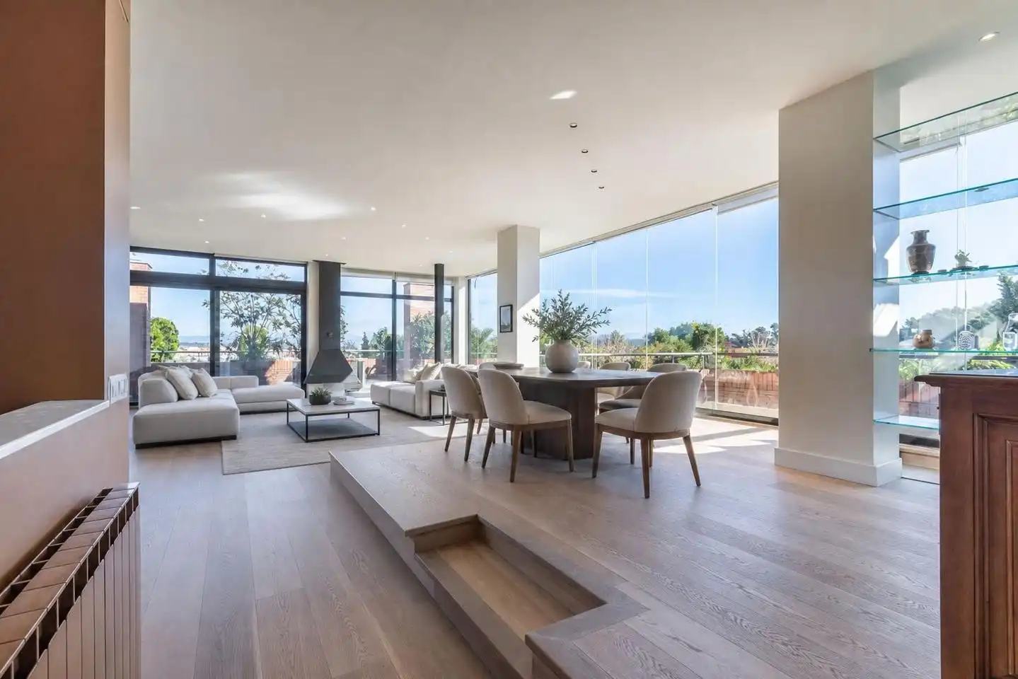 Sala d'estar de Pis en venda en Sant Cugat del Vallès