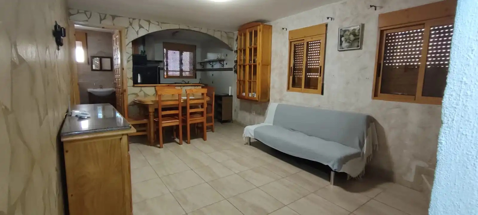 Sala de estar de Casa adosada en venta en Vinaròs con Terraza, Amueblado y Horno