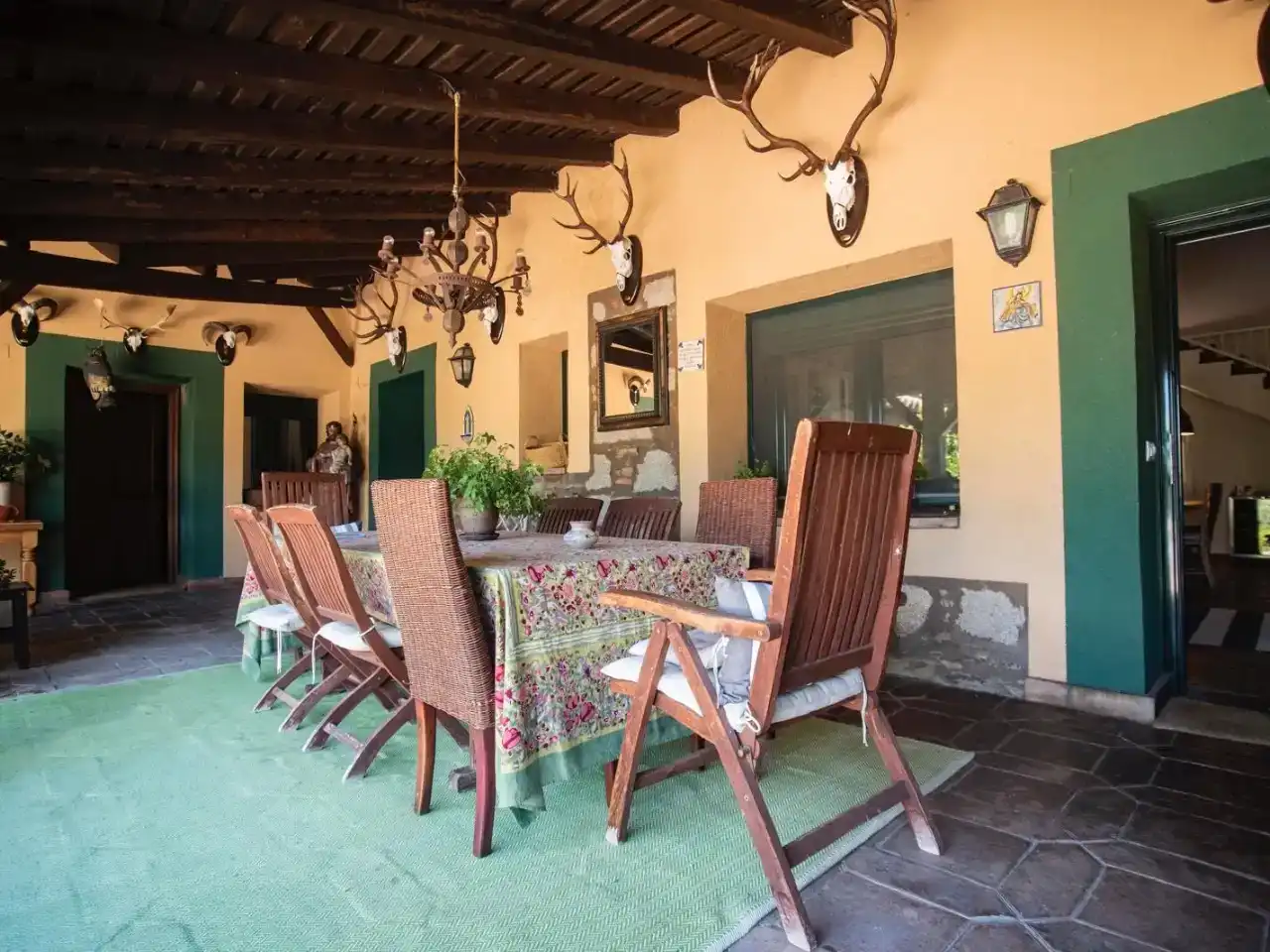 Terrassa de Finca rústica en venda en Garvín amb Aire condicionat, Jardí privat i Piscina