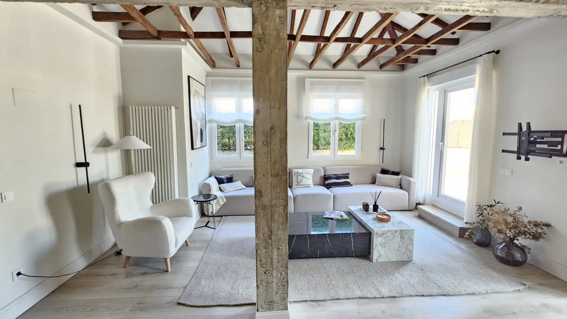 Sala de estar de Ático en venta en Madrid con Aire acondicionado, Calefacción y Parquet