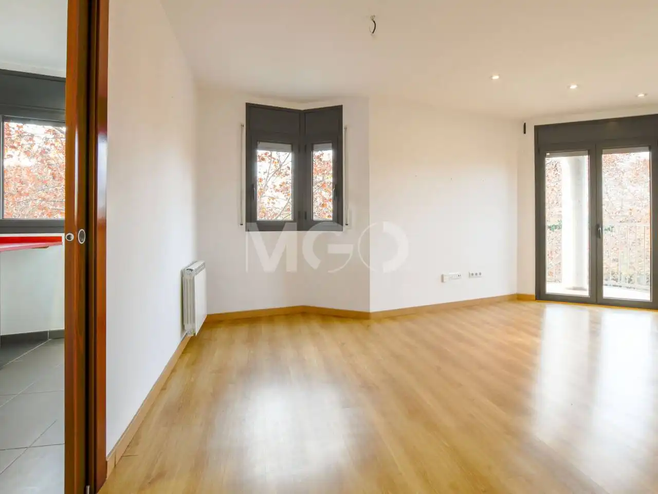 Schlafzimmer von Wohnung zum Verkauf in Manlleu mit Heizung, Parkett und Terrasse