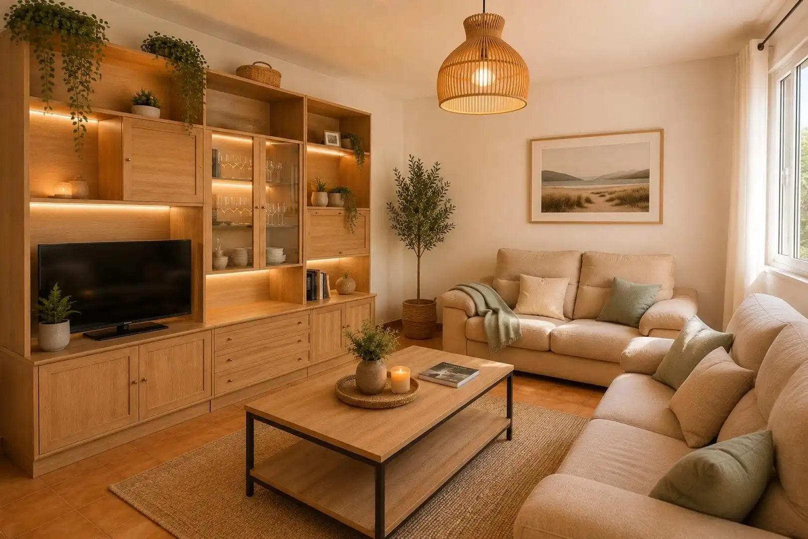 Sala de estar de Casa o chalet en venta en Carnota con Balcón