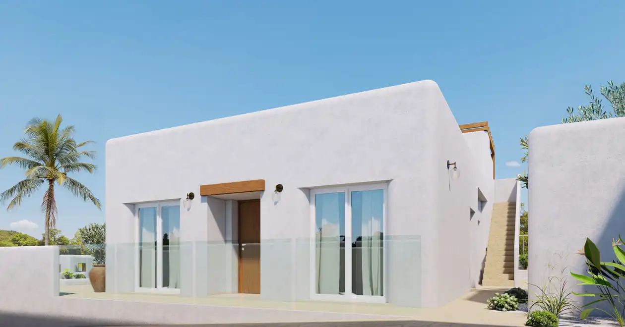 Vista exterior de Casa o xalet en venda en La Nucia amb Aire condicionat, Calefacció i Piscina