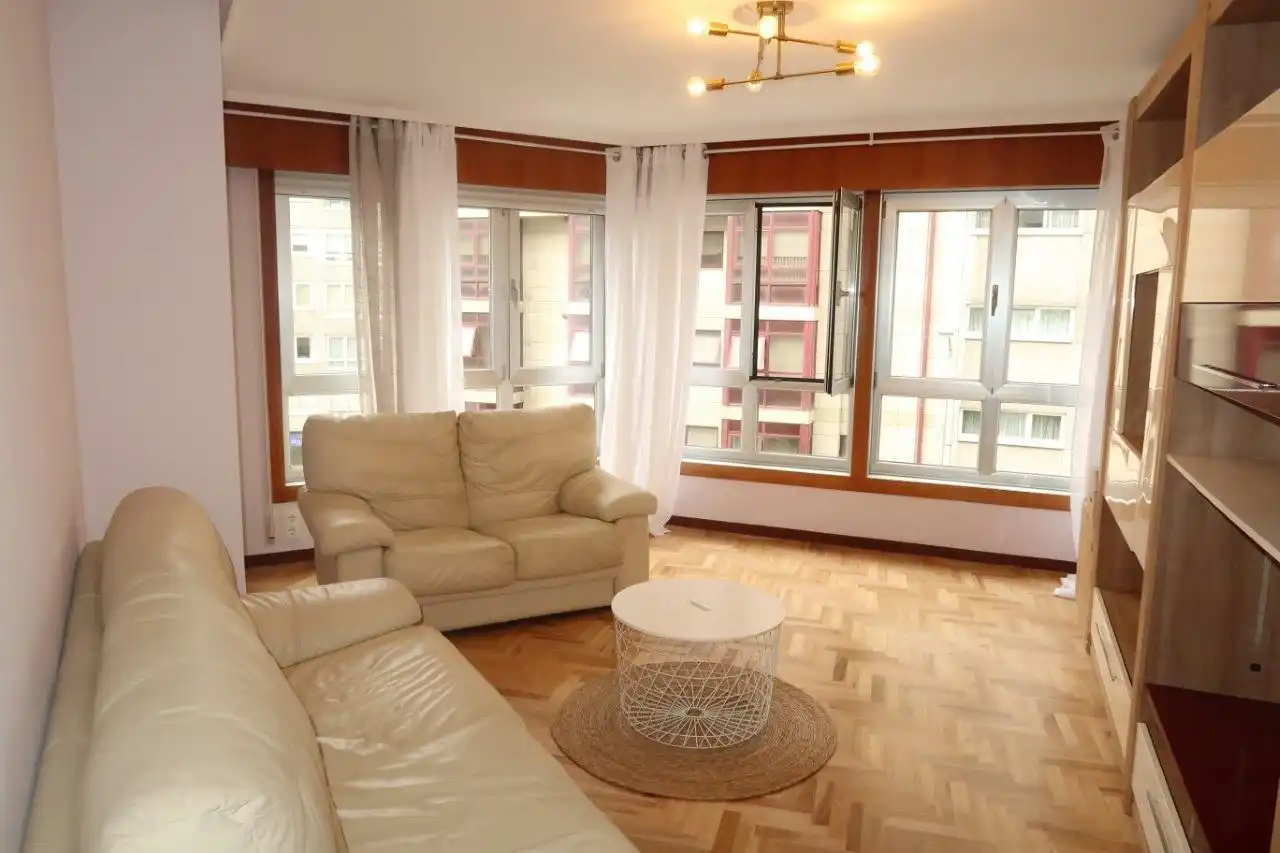 Living room of Flat for rent in A Coruña Capital   with Heating and Furnished