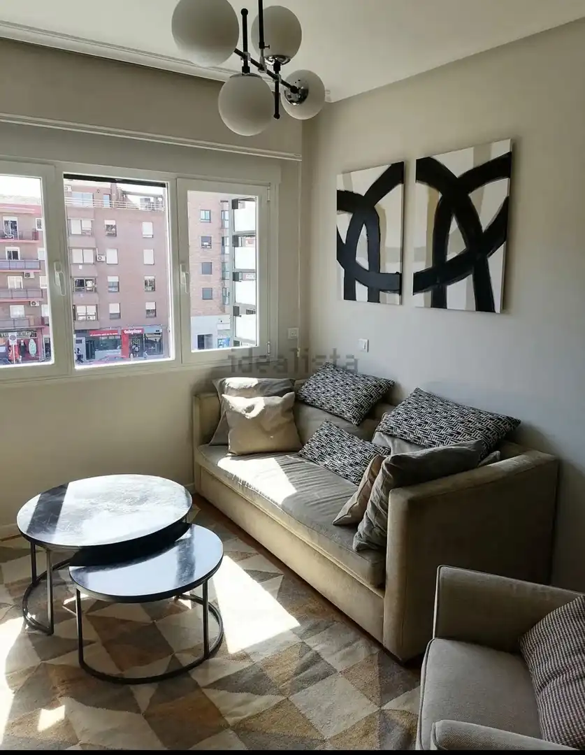 Sala de estar de Piso de alquiler en Madrid con Calefacción y Terraza